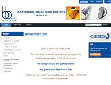 Tablet Screenshot of batteriesbusinesscentre.be